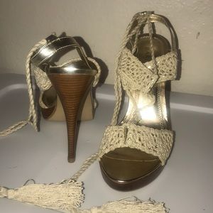 Crochet sandals